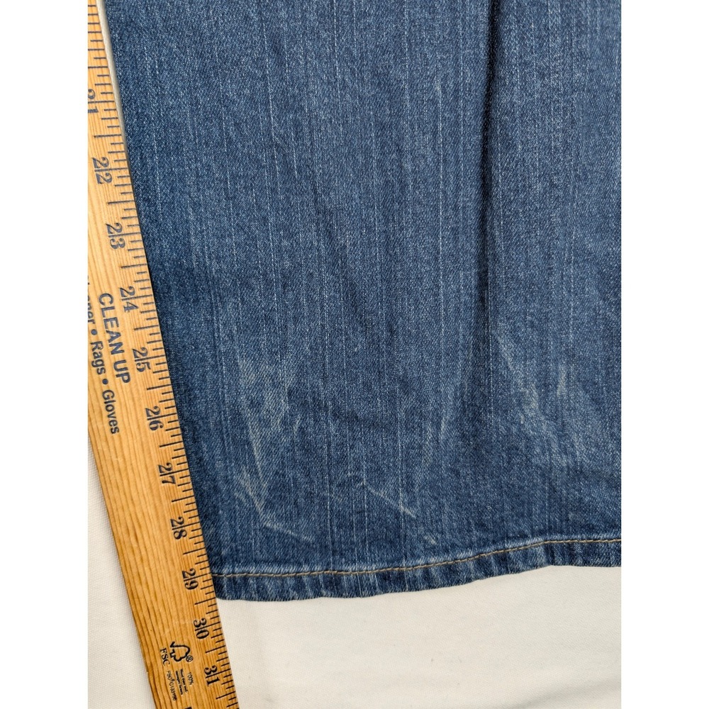 Levi Strauss Women's Signature Mid‑Rise Bootcut Jeans 37 Short Blue Stretch - Picture 6 of 11